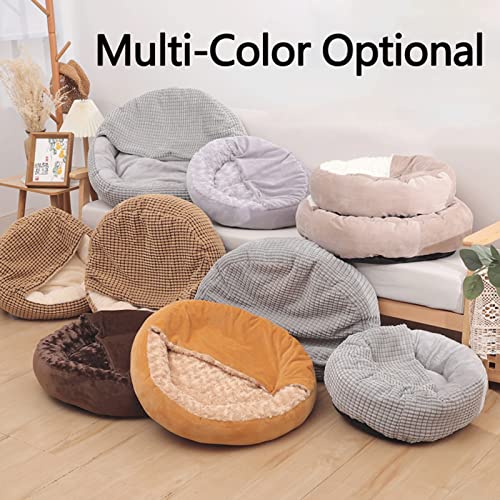 Camas para gatos Cama Para Gatos Para Gatos De Interior, Cama De Perro Calmante Para Perros Pequeños, Anti Ansiedad Cama Para Perros Suave Mullido Cálido De Lujo Cálido, Gato Y Per(Size:70CM,Color:mi)