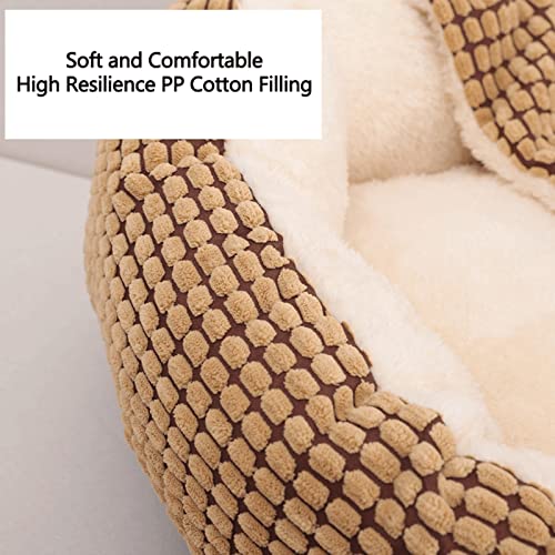 Camas para gatos Cama Para Gatos Para Gatos De Interior, Cama De Perro Calmante Para Perros Pequeños, Anti Ansiedad Cama Para Perros Suave Mullido Cálido De Lujo Cálido, Gato Y Per(Size:70CM,Color:mi)