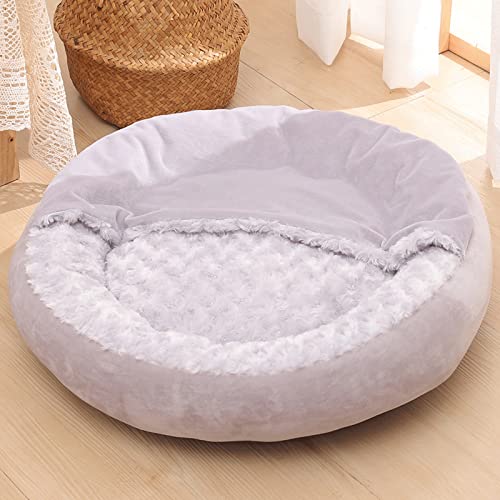 Camas para gatos Cama Para Gatos Para Gatos De Interior, Cama De Perro Calmante Para Perros Pequeños, Anti Ansiedad Cama Para Perros Suave Mullido Cálido De Lujo Cálido, Gato Y Per(Size:70CM,Color:mi)