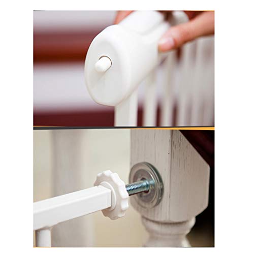 Caminar A Través De La Cerca Del Bebé Puerta Metálica Extensible Seguridad Del Animal Doméstico Con La Extensión De Cierre Automático De La Presión Del Montaje De Barandas For La Casa Escaleras Puerta
