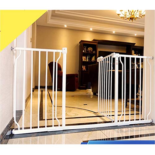 Caminar A Través De La Cerca Del Bebé Puerta Metálica Extensible Seguridad Del Animal Doméstico Con La Extensión De Cierre Automático De La Presión Del Montaje De Barandas For La Casa Escaleras Puerta