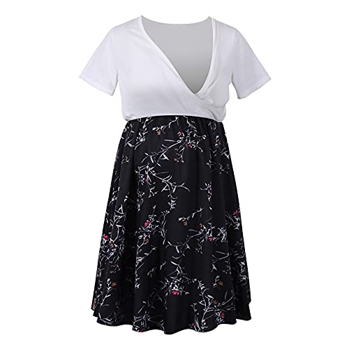 Camisón Lactancia Mujer Ropa de Dormir Premamá Hospital Vestido de Maternidad Embarazo Pijama Embarazadas Camisones Embarazada Manga Corta,Vestido de Verano