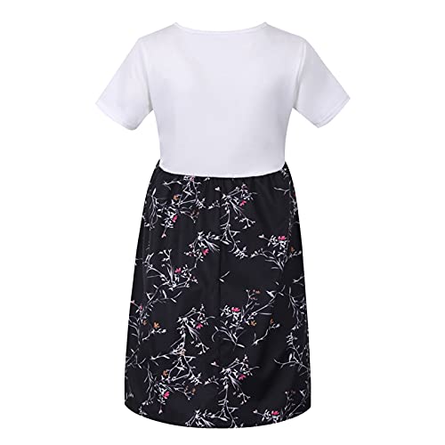 Camisón Lactancia Mujer Ropa de Dormir Premamá Hospital Vestido de Maternidad Embarazo Pijama Embarazadas Camisones Embarazada Manga Corta,Vestido de Verano