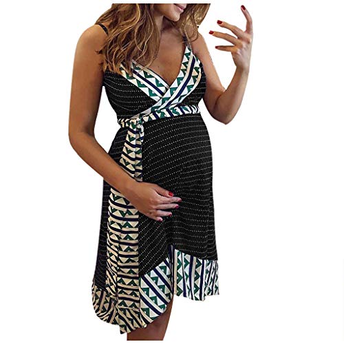 Camisón Lactancia Mujer Ropa de Dormir Premamá Hospital Vestido de Maternidad Embarazo Pijama Embarazadas Camisones Embarazada sin Mangas