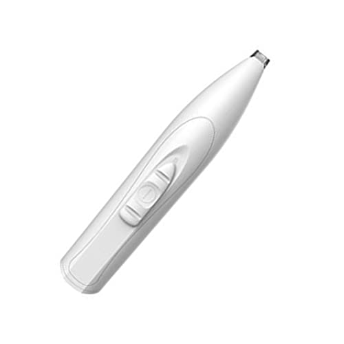 CandyT Máquina de peluquería para Perros y Mascotas, Recortadora de Carga USB eléctrica para Mascotas, Gatos, Perros, Cara, Orejas, Orejas, Pelo, afeitadora de bajo Ruido (Blanco 160 * 30 * 26 mm)