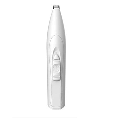 CandyT Máquina de peluquería para Perros y Mascotas, Recortadora de Carga USB eléctrica para Mascotas, Gatos, Perros, Cara, Orejas, Orejas, Pelo, afeitadora de bajo Ruido (Blanco 160 * 30 * 26 mm)