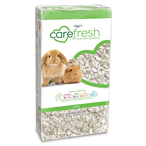 Carefresh 99% de Papel Natural Blanco sin Polvo para Mascotas con Control de Olor, 10 L
