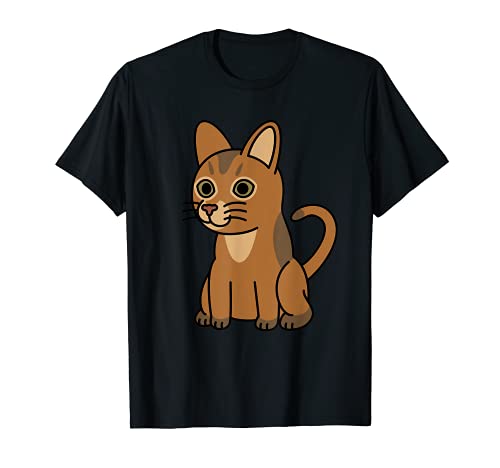 Caricatura Gato Abisinio Mascota Camiseta