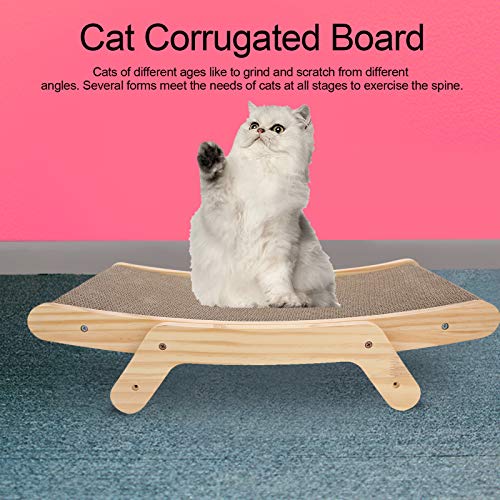 Cartón Corrugado para Gatos, Cama para Dormir para Gatos de Papel Corrugado reciclable, Grueso Duradero para Mascotas
