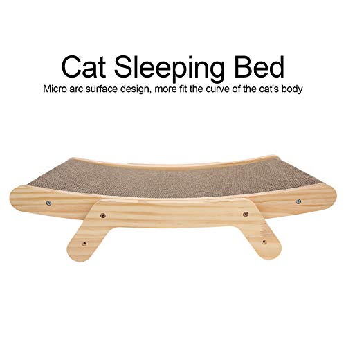 Cartón Corrugado para Gatos, Cama para Dormir para Gatos de Papel Corrugado reciclable, Grueso Duradero para Mascotas