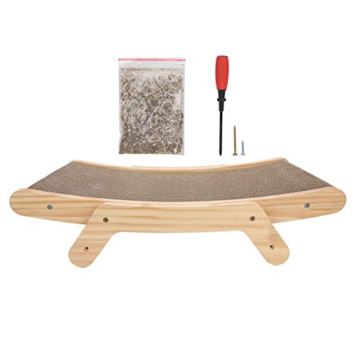 Cartón Corrugado para Gatos, Cama para Dormir para Gatos de Papel Corrugado reciclable, Grueso Duradero para Mascotas