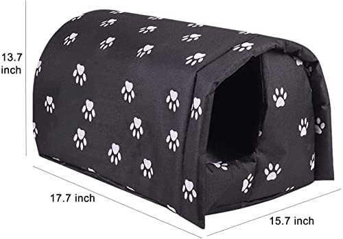 Casa De Gatos para Gatos Al Aire Libre En Invierno, Refugio De Gatos Callejeros, Casa De Mascotas para Gatitos, Y Perros Pequeños, Casa De Gato A Prueba De Intemperie A Prueba De Intemperie.