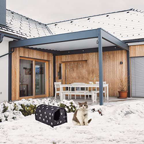 Casa De Gatos para Gatos Al Aire Libre En Invierno, Refugio De Gatos Callejeros, Casa De Mascotas para Gatitos, Y Perros Pequeños, Casa De Gato A Prueba De Intemperie A Prueba De Intemperie.