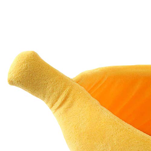 Casa linda de la cama del gato del plátano cama suave del abrazo del gato de la cama del animal doméstico suministros encantadores del animal doméstico,S