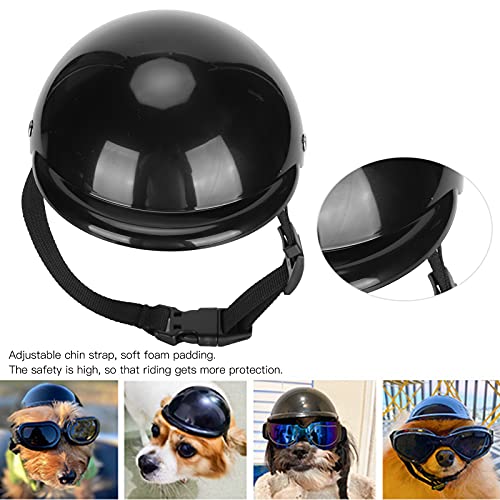 Casco para Mascotas, Juguete para Mascotas ProtectHat Casco para Perros Casco para Motocicleta para Perros Disfrutando del Casco para Montar en Mascotas con 1 X Casco para Mascotas para(M)