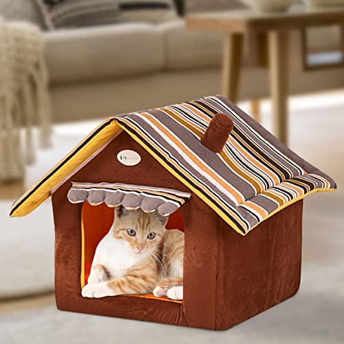 Caseta Para Perros, Caseta Para Mascotas Al Aire Libre, Perrera Para Perros Exterior Cálido Casa De Perro Interior Impermeable, Casa Para Gatos Calentita, Casa Para Animales En Interiores Y Exteriores