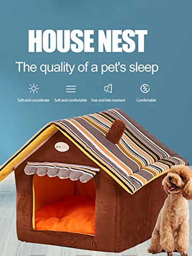 Caseta Para Perros, Caseta Para Mascotas Al Aire Libre, Perrera Para Perros Exterior Cálido Casa De Perro Interior Impermeable, Casa Para Gatos Calentita, Casa Para Animales En Interiores Y Exteriores