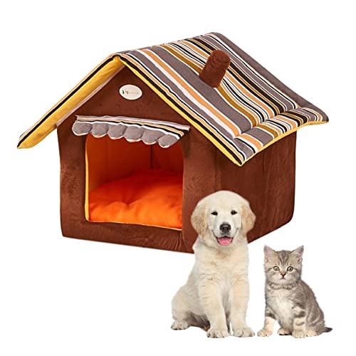 Caseta Para Perros, Caseta Para Mascotas Al Aire Libre, Perrera Para Perros Exterior Cálido Casa De Perro Interior Impermeable, Casa Para Gatos Calentita, Casa Para Animales En Interiores Y Exteriores