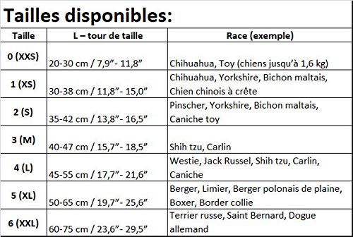 Cat-Or-Dog.Boutique - Braga higiénica de protección para perro, gato, cachorro, 6 (XXL) - 60-75 cm