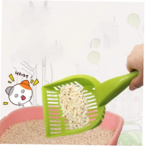 Catarata Basura Scoop Plastic Kitty Scoop Scoop Pey Litter Shovel Pet Pet Cat Litter Sifter para Limpieza del Inodoro del Gato