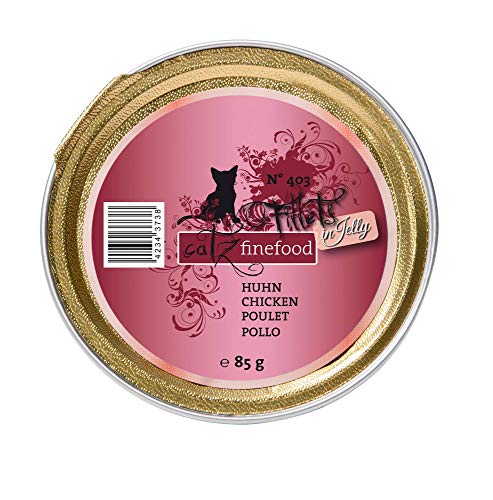 Catz finefood Fillets Comida húmeda en Jelly - Comida húmeda para su Gato, filetes Finos sin Cereales y sin azúcar - Alimento para Gatos del más Fino en Jalea, Diferentes variedades, 6 x 85 g