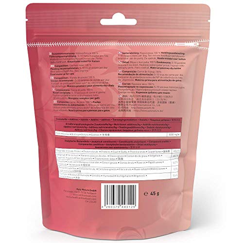 Catz finefood Meatz - Chucherías para Gatos, Tiras de Carne crujientes para Gatos Aperitivo sin Cereales para Gatos sin azúcar, Varios Tipos (Pollo, Ternera, Pato, Ciervo, Conejo, Canguro).