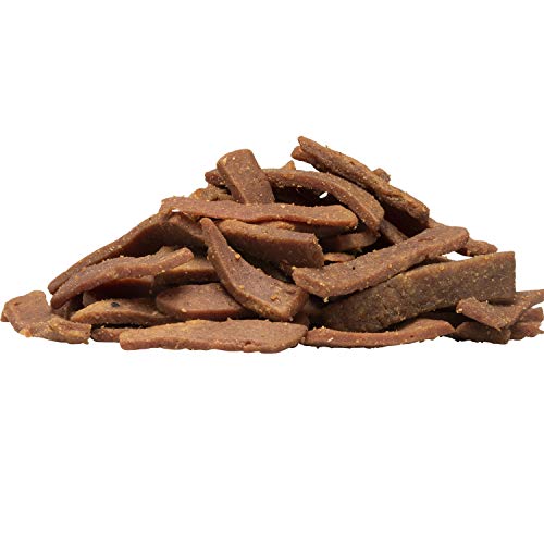 Catz finefood Meatz - Chucherías para Gatos, Tiras de Carne crujientes para Gatos Aperitivo sin Cereales para Gatos sin azúcar, Varios Tipos (Pollo, Ternera, Pato, Ciervo, Conejo, Canguro).
