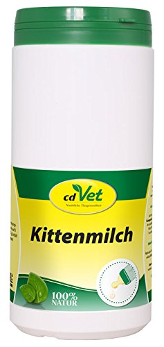 cdVet Naturprodukte Kittenmilch 750 g - Gato - Leche suplementaria alimentación - Leche de reemplazo - prevención de la indigestión - calostro protección contra la desnutrición -