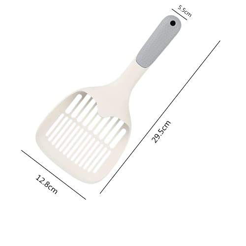 Ceasyde Cuchara de arena para gatos, cucharada de arena de plástico ABS de alta calidad con mango antideslizante para la mayoría de los tipos de arena para gatos