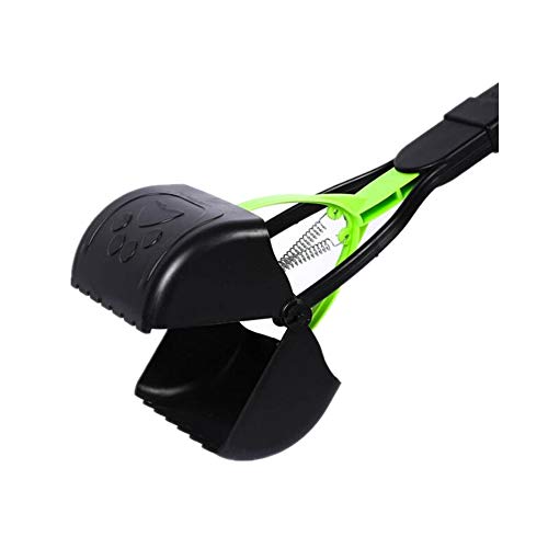 Ceasyde Pala de cacahuete grande, 28 pulgadas de largo mango para quitar caca de caminata para jardín al aire libre/interior de gatos y perros, sin necesidad de escalar