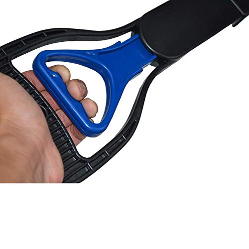 Ceasyde Pet Pooper Scooper, 24'' de mango largo sólido dentado limpieza de dientes Pickup Clip Poop cuchara para al aire libre/interior gato y perro residuos de animales