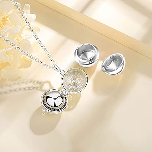 CELESTIA Mujer Collar Ceniza Urna, Mandala Medallón Colgante para Cenizas, Joyas Conmemorativas de Cremación, Perros Gato Recuerdo