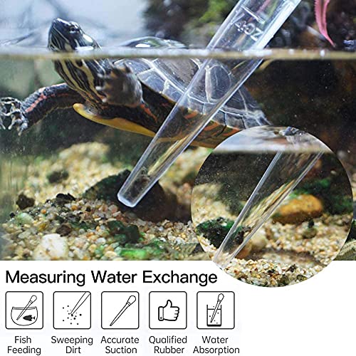 CENPEK 2 unids manual tanque de pescado cambiador de agua 30 ml acuario cuentagotas acuario limpio pipeta tanque de pescado limpieza removedor de residuos acuario grava limpieza paja