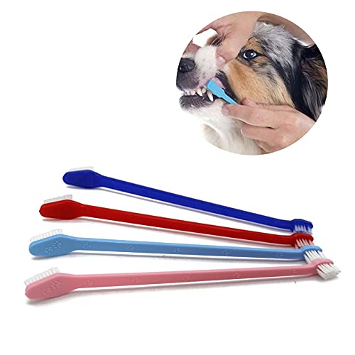 Cepillo de Dientes de Mascotas Perro cepillo de dientes gato mascota dental aseo lavado cepillo de dientes mascotas herramientas de limpieza de dientes de mascotas perro cepillo de dientes palillo sum