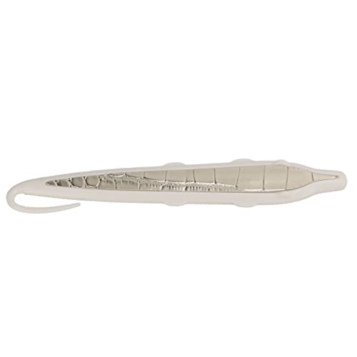 Cepillo para Lengua de Gato, Peine para Lengua de Gato Seguro Y sin Esfuerzo Innovador Y Fácil de Usar para el Cuidado Diario del Cabello de Gatos(Blanco + Oro)