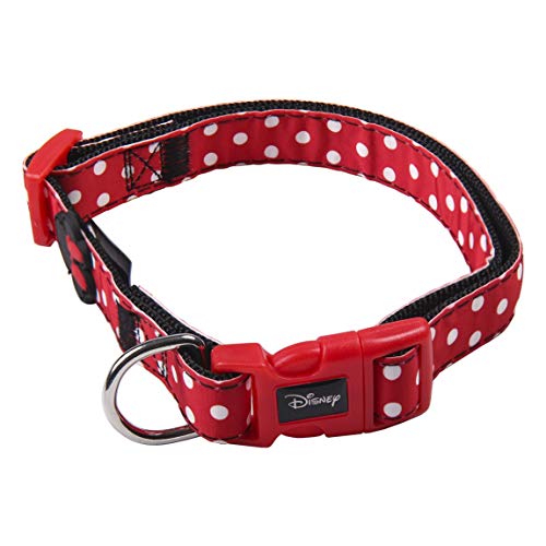 CERDÁ LIFE'S LITTLE MOMENTS Collar Perro Pequeño XS de Minnie Mouse - Licencia Oficial Disney Minnie Mouse, Cranberry