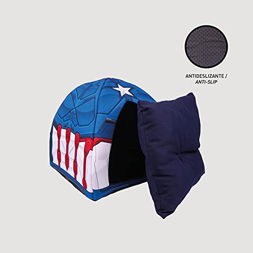 CERDÁ LIFE'S LITTLE MOMENTS - For Fan Pets, Cama Gato y Perros Pequeños de Marvel - Licencia Oficial Marvel, Azul, Única (2800000354)