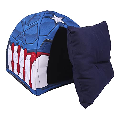 CERDÁ LIFE'S LITTLE MOMENTS - For Fan Pets, Cama Gato y Perros Pequeños de Marvel - Licencia Oficial Marvel, Azul, Única (2800000354)