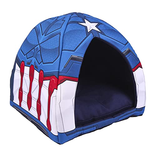 CERDÁ LIFE'S LITTLE MOMENTS - For Fan Pets, Cama Gato y Perros Pequeños de Marvel - Licencia Oficial Marvel, Azul, Única (2800000354)