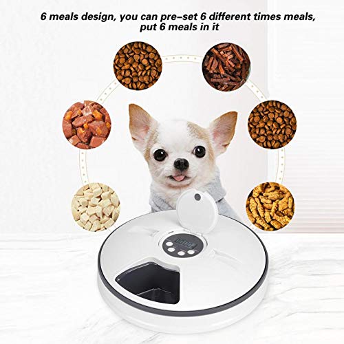 Cerlingwee Dispensador de Comida para Mascotas, alimentador automático Inteligente para Mascotas, Perros Inteligentes Profesionales de Alta Capacidad para Gatos, Cachorros, Gatitos(Feeding Machine)