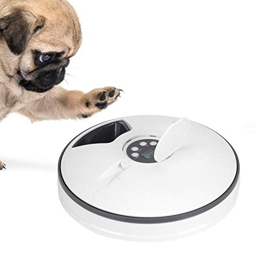 Cerlingwee Dispensador de Comida para Mascotas, alimentador automático Inteligente para Mascotas, Perros Inteligentes Profesionales de Alta Capacidad para Gatos, Cachorros, Gatitos(Feeding Machine)