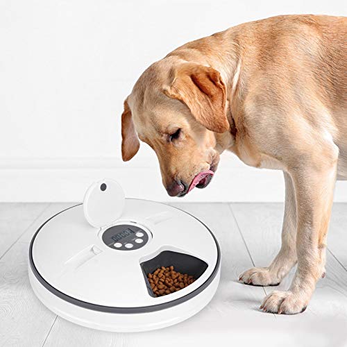 Cerlingwee Dispensador de Comida para Mascotas, alimentador automático Inteligente para Mascotas, Perros Inteligentes Profesionales de Alta Capacidad para Gatos, Cachorros, Gatitos(Feeding Machine)