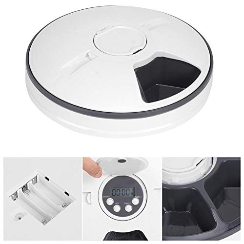 Cerlingwee Dispensador de Comida para Mascotas, alimentador automático Inteligente para Mascotas, Perros Inteligentes Profesionales de Alta Capacidad para Gatos, Cachorros, Gatitos(Feeding Machine)