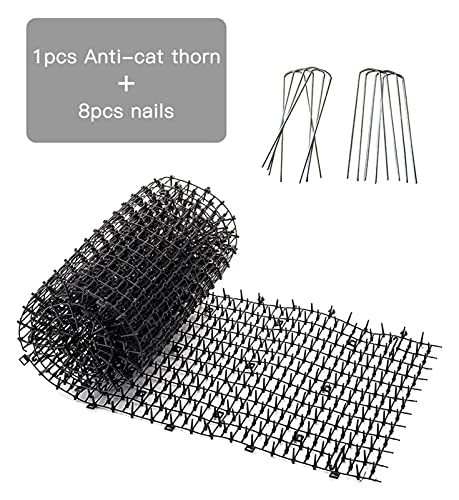 cesped artificial exterior Estera anti gato para el gato interior de la estera al aire libre para el jardín, la estera de scat de gato con los picos, 2m x 0. 3m gato perro perro picos repelente ester