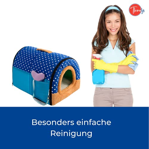 Cesta para Mascotas de Felpa 4 Colores Diferentes y 3 tamaños - Lavable y Resistente a los arañazos casa para los Perros y Gatos (Style 4, XL)