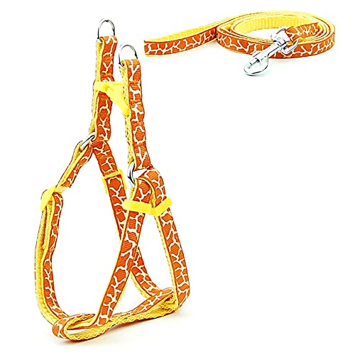Chaleco de malla ajustable con estampado de rayas de jirafa para perros pequeños y medianos y cachorros, gatitos y gatos
