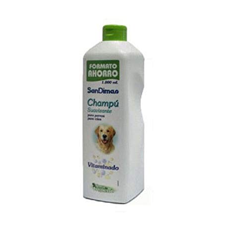 Champú 1L vitaminado suavizante para Perros SanDimas Formato Ahorro Buen Olor