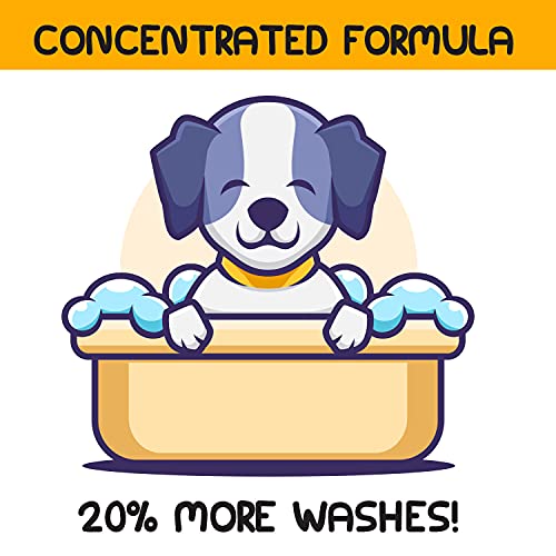 Champú para perros de almendra, perfecto para desenredar abrigos largos, 500 ml, agentes acondicionadores para prevenir la caspa, para perros y mascotas y cachorros, fabricado en el Reino Unido