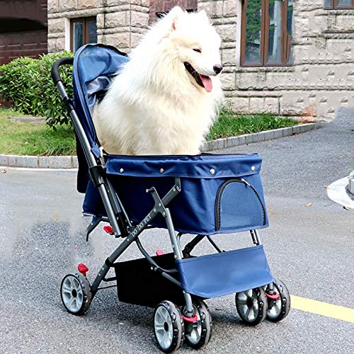CHENYUXIA Carro para Mascotas, Utilizado para Transportar carros para Perros y Gatos, Equipaje de Remolque para Perros y Gatos