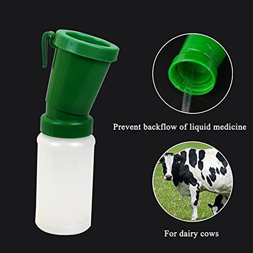 CHJAA Taza Baño Medicada Sin Reflujo Vaca Leche 5 Piezas, Taza Limpieza Vaca, Botella Medicina Antiinflamatoria Limpia, Suministros Veterinario